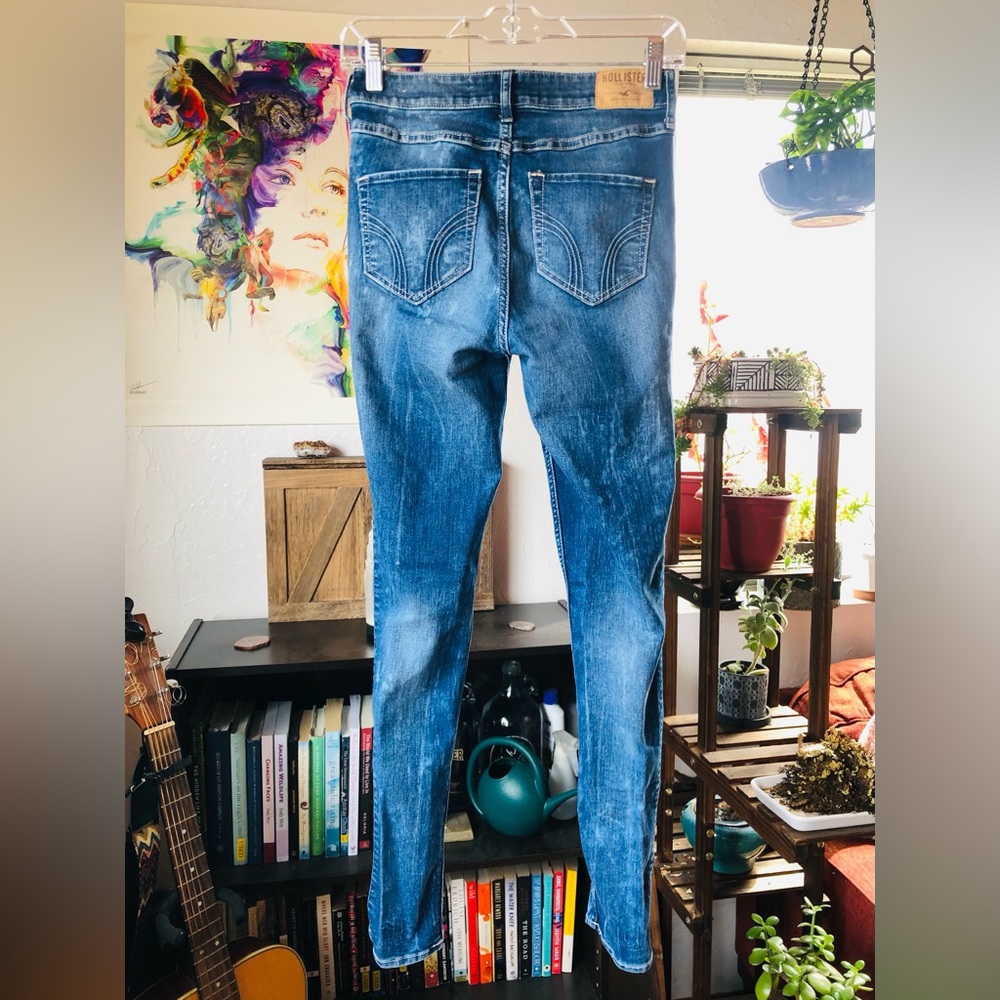 Super Skinny High Rise Distressed Jeans - Picture 2 of 8